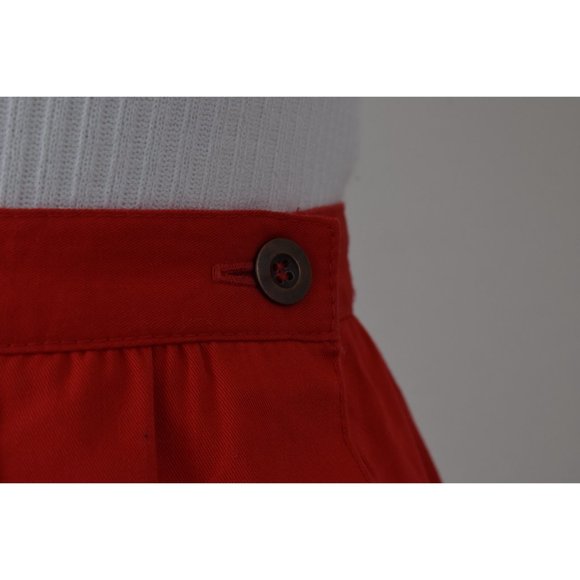 Vintage Red Marco Pecci Polyester-Baumwolle/Cotton Wrap Skirt‎ - Picture 6 of 10